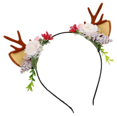 TOVINANNA Weihnachtliches Hirschgeweih Haarreif Party Haaraccessoire Festlicher Kopfschmuck Niedliches Geweih Stirnband für Weihnachten Geburtstag Halloween Cosplay TOVINANNA Weihnachtliches Hirschgeweih Haarreif Party Haaraccessoire Festlicher Kopfschmuck Niedliches Geweih Stirnband für Weihnachten Geburtstag Halloween Cosplay von TOVINANNA
