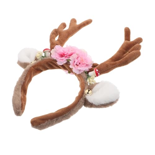 TOVINANNA Weihnachtliches Hirschgeweih Haarreif mit Blumen Realistisches Rentiergeweih Accessoire für Damen und Festliches Stirnband für Weihnachtsfeiern Foto Requisite und Party Dekoration TOVINANNA Weihnachtliches Hirschgeweih Haarreif mit Blumen Realistisches Rentiergeweih Accessoire für Damen und Festliches Stirnband für Weihnachtsfeiern Foto Requisite und Party Dekoration von TOVINANNA