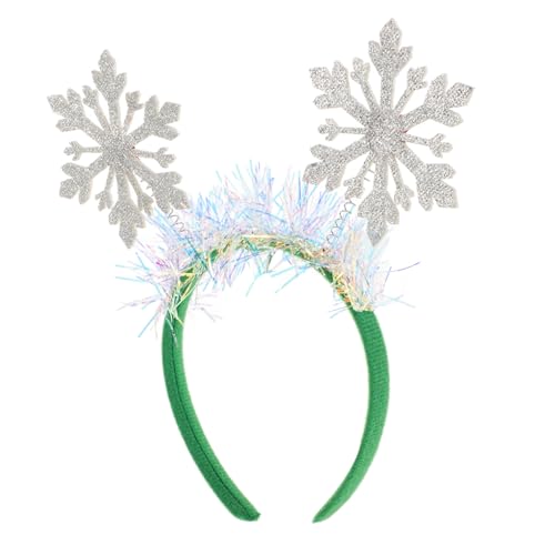 TOVINANNA Weihnachts Schneeflocken Haarreif Kopfband für Festliche Anlässe Tragbar und Komfortabel Perfektes Accessoire für Partys und Fotos Einzigartiges Design für Fröhliche von TOVINANNA