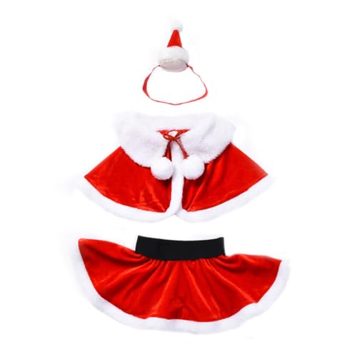TOVINANNA Weihnachtskostüm Mädchen Teiliges mit Umhang Kurz Geschnittener Rock und Oberteil Weicher Stoff für Weihnachtsfeiern Kostümpartys Tanz und Fotoshootings TOVINANNA Weihnachtskostüm Mädchen Teiliges mit Umhang Kurz Geschnittener Rock und Oberteil Weicher Stoff für Weihnachtsfeiern Kostümpartys Tanz und Fotoshootings von TOVINANNA