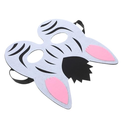 TOVINANNA Zebramaske für Lustige Tiermaske für Halloween Cosplay Mottopartys Verstellbar für Jungen Einfache Handhabung von TOVINANNA