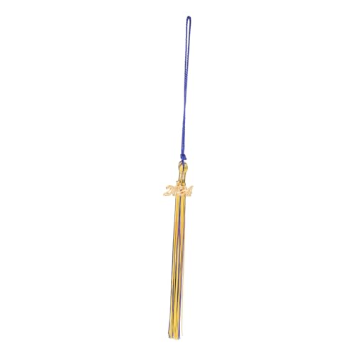 TOVINANNA Zubehör für Abschlusskappen Doktorgrad-Quasten Gold Glitzer-Abschlusskappe klein Abschlusskappe Cake Topper hängend Grad Quasten Absolventendekorationen Polyester von TOVINANNA