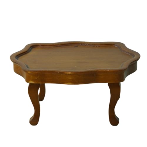 TOWARDSNAN 1/12 Skala Miniatur Teatable Couchtisch Für Puppenhäuser Und Bastelopfer Sammlung Landschaftsgestaltung Dekore von TOWARDSNAN
