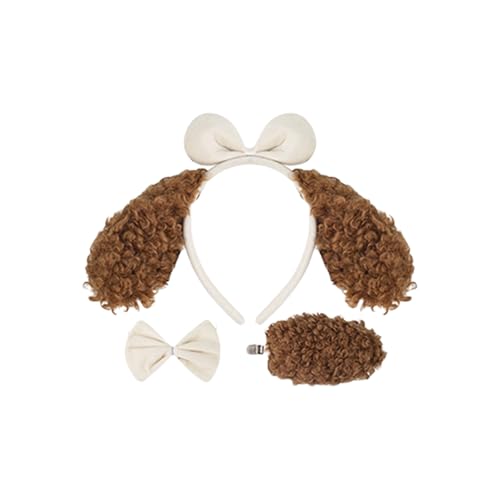 TOWARDSNAN 1/3/4 Stück Kinder Hunde Kostüme Set Kostüm Kostüm Kits Accessoires Für Weihnachten Halloween Cosplay Party von TOWARDSNAN