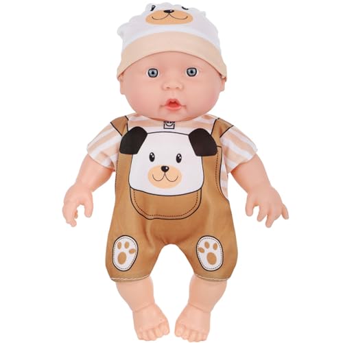 TOWARDSNAN 25 cm Interactive Reborns Babypuppen Mit Biegbaren Gelenken Frühkindliche Entwicklung Tröstlicher Spielzeug Für Kleinkindgeschenk von TOWARDSNAN