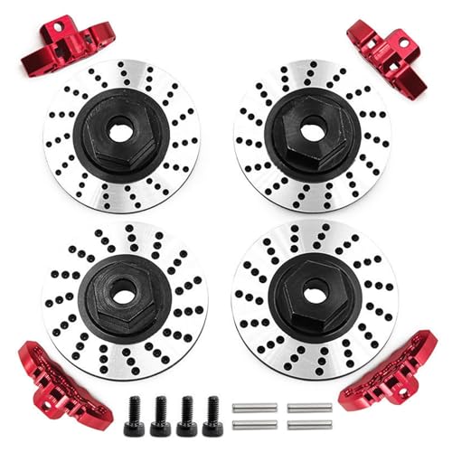 TOWARDSNAN 4 Pack Bremsrotor Aluminiumrad Radnaben Bremsscheibenadapter Für 1/10 Auf Straßenfernbedienungsautos TOWARDSNAN 4 Pack Bremsrotor Aluminiumrad Radnaben Bremsscheibenadapter Für 1/10 Auf Straßenfernbedienungsautos von TOWARDSNAN