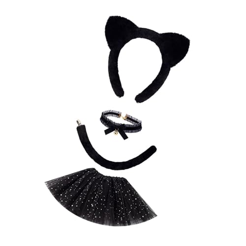 TOWARDSNAN Animal Cats Kostüme Katzen Ohren Stirnband Schwanz Choker Tutu Rock Tierarzt Kostüm Kits Halloween Cosplay Party Accessoire TOWARDSNAN Animal Cats Kostüme Katzen Ohren Stirnband Schwanz Choker Tutu Rock Tierarzt Kostüm Kits Halloween Cosplay Party Accessoire von TOWARDSNAN
