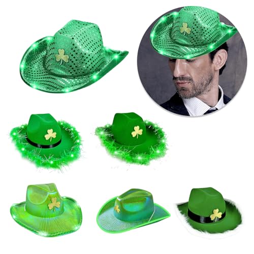TOWARDSNAN Beliebte LED Green Clovers Für Stpatricks Day Irish Holiday Props Party Hat Festival Theme Event Kopfbedeckung Alle Alters TOWARDSNAN Beliebte LED Green Clovers Für Stpatricks Day Irish Holiday Props Party Hat Festival Theme Event Kopfbedeckung Alle Alters von TOWARDSNAN