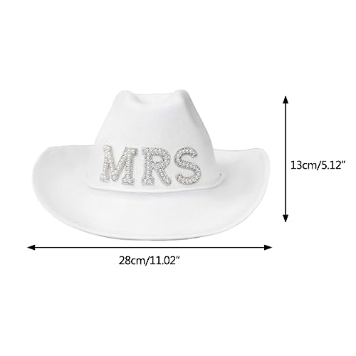 TOWARDSNAN Braut Cowboyhut Brautparty Requisiten Frauen Junggesellenparty Hüte Disco Dress Up Frau Cowgirl Hat Für Brautparty TOWARDSNAN Braut Cowboyhut Brautparty Requisiten Frauen Junggesellenparty Hüte Disco Dress Up Frau Cowgirl Hat Für Brautparty von TOWARDSNAN