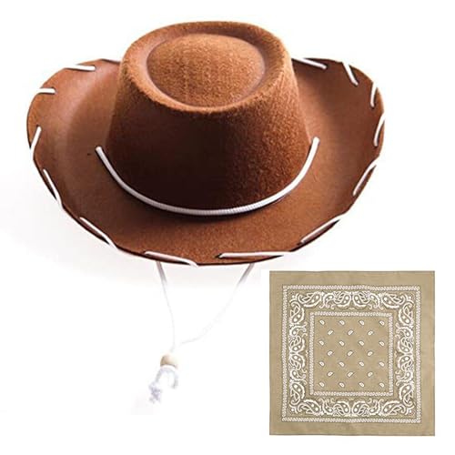 TOWARDSNAN Cowboyhut Bandanas Junggeselle Party Western Männer Strand Reise Cowgirl Party Requisiten Cowboy Cosplay TOWARDSNAN Cowboyhut Bandanas Junggeselle Party Western Männer Strand Reise Cowgirl Party Requisiten Cowboy Cosplay von TOWARDSNAN