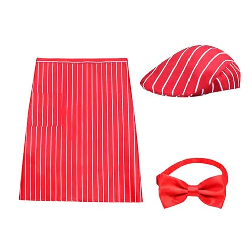 TOWARDSNAN Halloween 1950er Kellner Kostüm Kits Lodas Jerk Kostüm Kellnerin Kostümstreifen Schürze Und Bowtie Set Für Erwachsene TOWARDSNAN Halloween 1950er Kellner Kostüm Kits Lodas Jerk Kostüm Kellnerin Kostümstreifen Schürze Und Bowtie Set Für Erwachsene von TOWARDSNAN