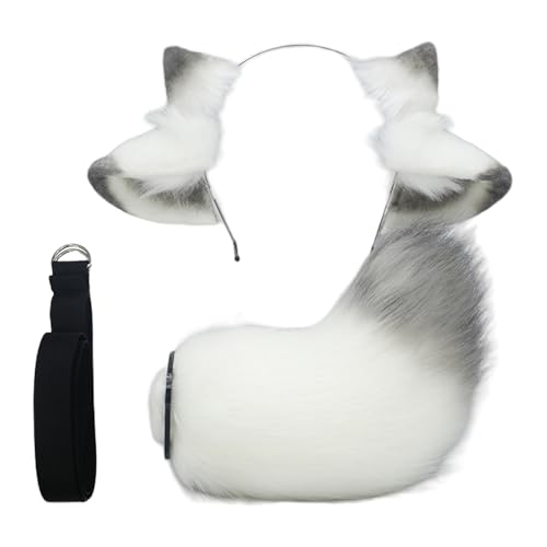 TOWARDSNAN Halloween Schafkostüm Set Mit Schaf Ohr Stirnband Schafschwanz Für Kid Adult Weihnachts Cosplay Schafs Rollenspiele Outfit TOWARDSNAN Halloween Schafkostüm Set Mit Schaf Ohr Stirnband Schafschwanz Für Kid Adult Weihnachts Cosplay Schafs Rollenspiele Outfit von TOWARDSNAN