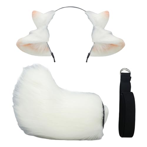 TOWARDSNAN Halloween Schafkostüm Set Mit Schaf Ohr Stirnband Schafschwanz Für Kid Adult Weihnachts Cosplay Schafs Rollenspiele Outfit TOWARDSNAN Halloween Schafkostüm Set Mit Schaf Ohr Stirnband Schafschwanz Für Kid Adult Weihnachts Cosplay Schafs Rollenspiele Outfit von TOWARDSNAN