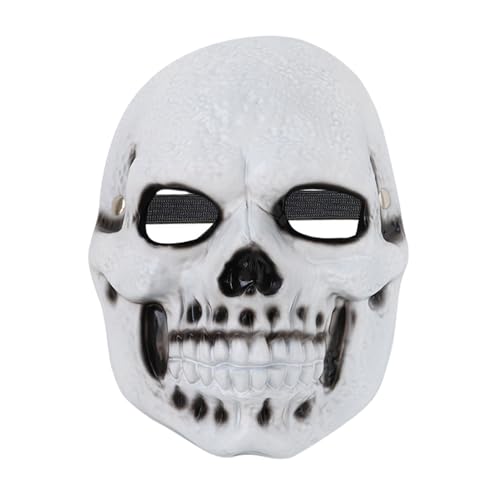TOWARDSNAN Halloween Skeleton Head Cosplay Kürbismaske Schädel Vollge Gesicht Maske Strauchsteine ​​Maskerade Maske Für Männer Frauen Cosplay von TOWARDSNAN