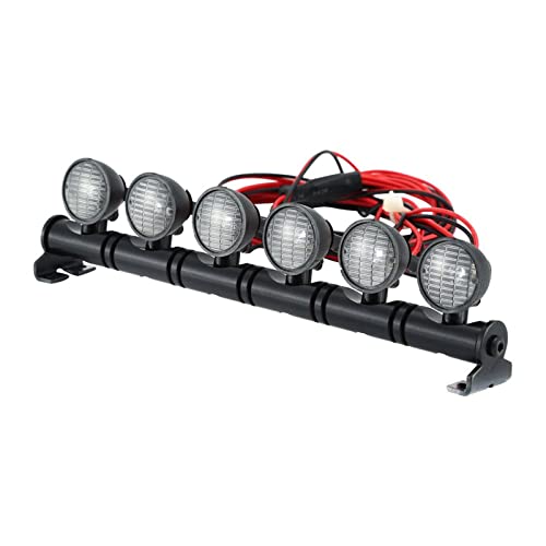 TOWARDSNAN Haltbarer Modell LED Dachlampenstange Mit Draht Und Zubehör R/C Spotlight Easy Fix Für SCX10 90046 1/10 Skala Crawler TOWARDSNAN Haltbarer Modell LED Dachlampenstange Mit Draht Und Zubehör R/C Spotlight Easy Fix Für SCX10 90046 1/10 Skala Crawler von TOWARDSNAN