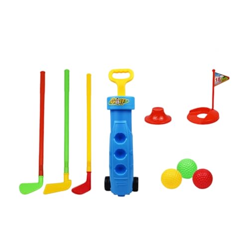 TOWARDSNAN Junior Golfing Training Kits Spielzeug 9PCS Golfer Clubs Ball Set Verbesserung Der Handaugenkoordination Kinder Sportaktivität Interaktives Eltern Kind Golfspiel von TOWARDSNAN