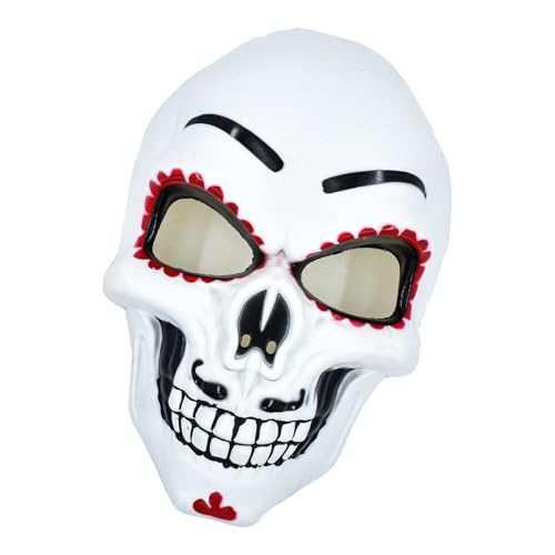 TOWARDSNAN Maskerade Maske Mexikaner Der Deads Zuckerschädelmaske Mit Digitalem Druck Kostüm Kleid Suger Skelettmaske Geschenke von TOWARDSNAN