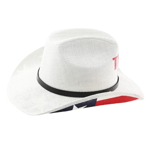 TOWARDSNAN Patriotische Jeans Unisex Western Hat Kostümpartys Unabhängigkeit Für Outdoor Aktivitäten TOWARDSNAN Patriotische Jeans Unisex Western Hat Kostümpartys Unabhängigkeit Für Outdoor Aktivitäten von TOWARDSNAN