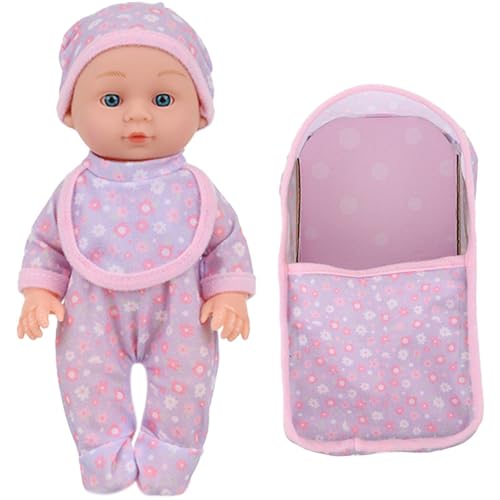 TOWARDSNAN Realistische Babypuppen Für Kleinkindweiche Vinyls Wiedergeborene Spielzeug Mit Kleidung Und Schlafsack Interaktives Komfort Schlafspielzeug 10 Zoll von TOWARDSNAN