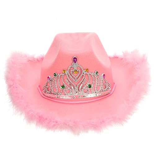 TOWARDSNAN Rollte Brims Cowboyhüte Mit Strasssteinen Krone Für Proms Bankette Party Plüsch Cowboy Hüte Für Erwachsene Machen Fotos TOWARDSNAN Rollte Brims Cowboyhüte Mit Strasssteinen Krone Für Proms Bankette Party Plüsch Cowboy Hüte Für Erwachsene Machen Fotos von TOWARDSNAN