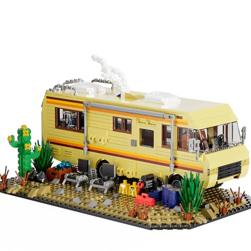 TOY PLAYER Breaking Bad RV Ideas Bauset, MOC verbesserte Klassische Szene, Kreatives Motorhome Bus Baustein Set für Erwachsene und Breaking Bad Fans von TOY PLAYER