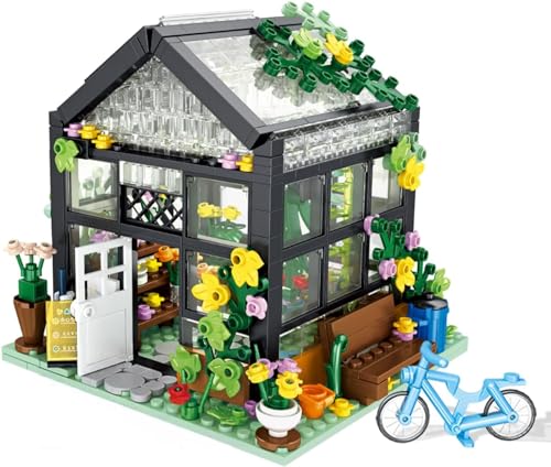 TOY PLAYER STEM Blumen Haus Klemmbausteine Baukasten,Friends mädchen Haus Geschenk für Mädchen 6-12 Bausteinen Kompatibel Mit Lego Haus (579 Stück) von TOY PLAYER