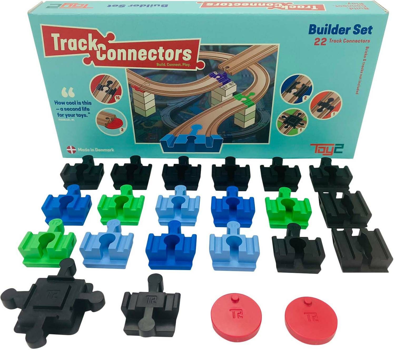 TOY2 Track Connector Builder Set Verbindungen von TOY2 Track Connectors