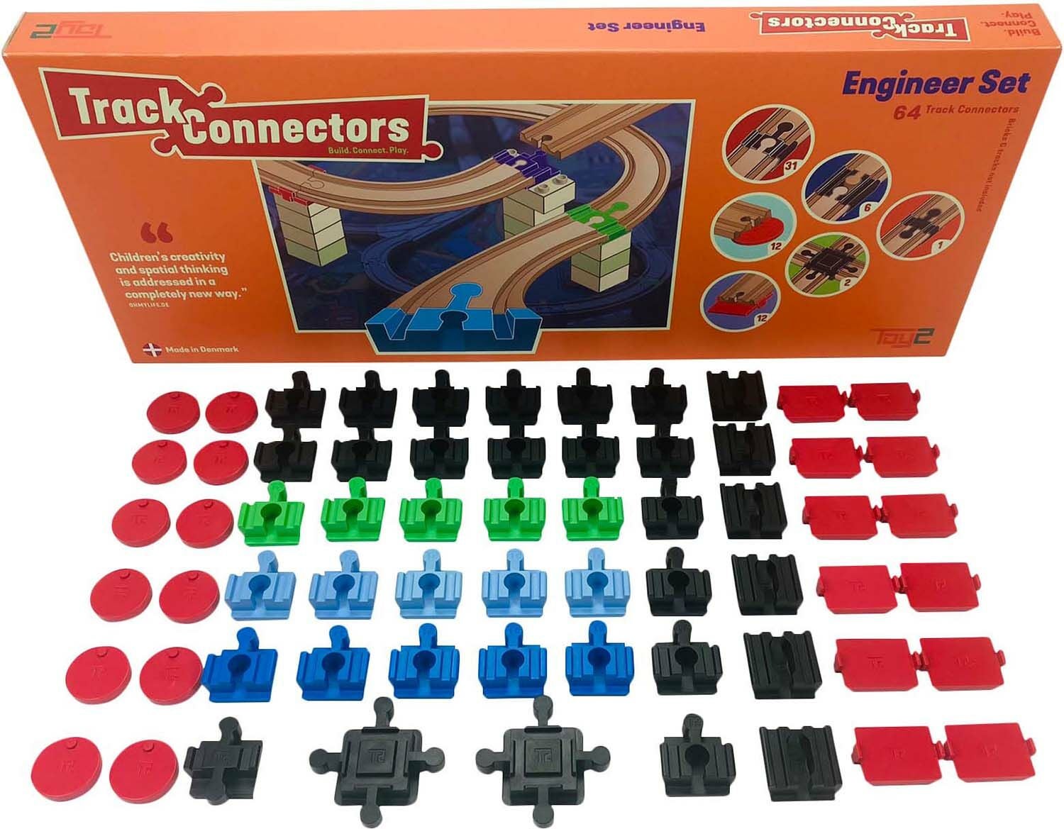 TOY2 Track Connector Engineer Set Verbindungen von TOY2 Track Connectors