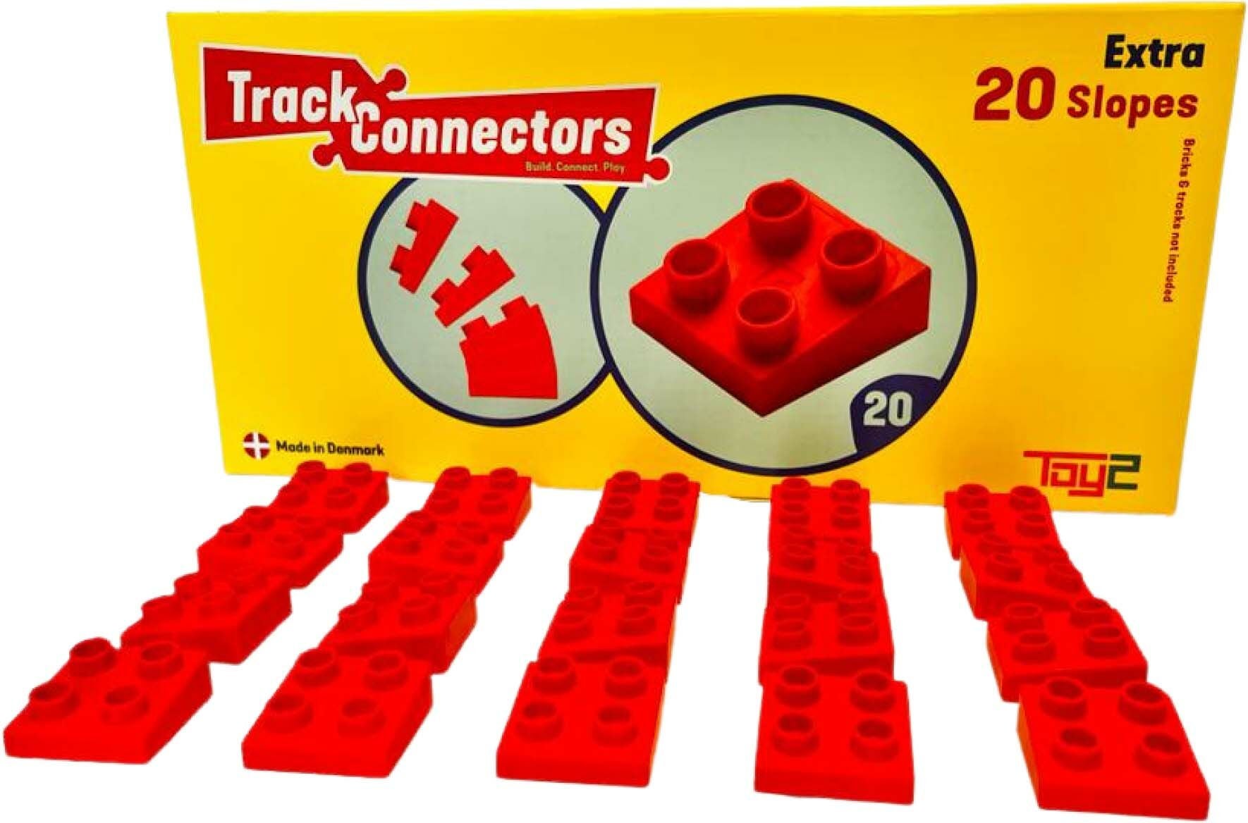 TOY2 Track Connector Extra 20 Gefälleteile Bausatz von TOY2 Track Connectors