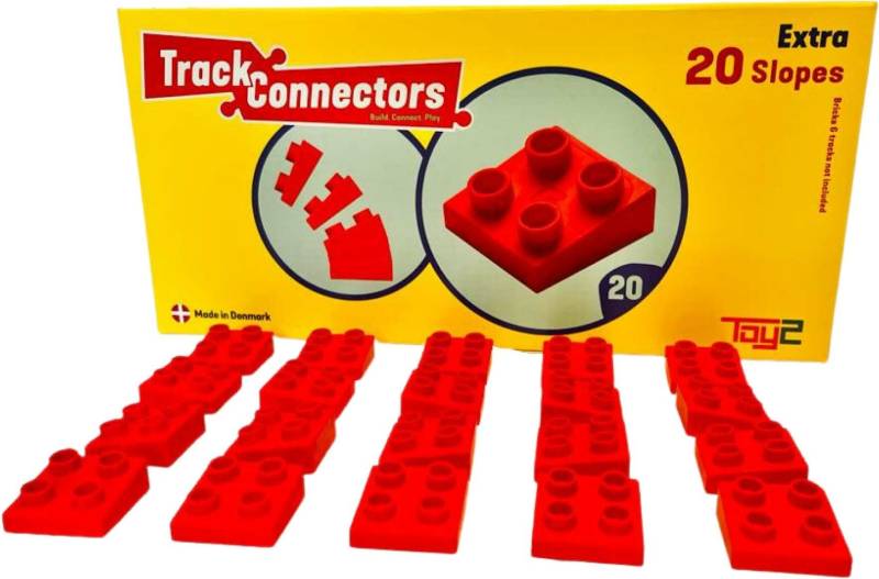 TOY2 Track Connector Extra 20 Gefälleteile Bausatz von TOY2 Track Connectors