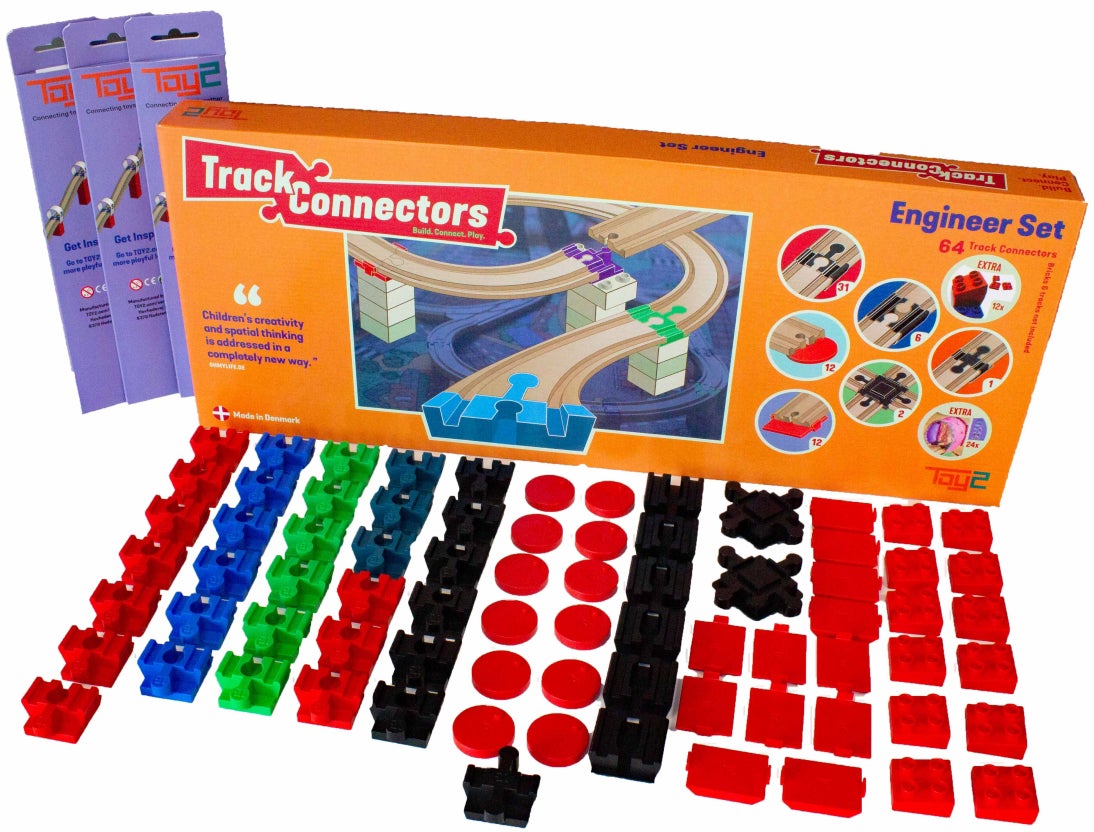 TOY2 Track Connectors Engineer Verbindungen 100 Teile von TOY2 Track Connectors