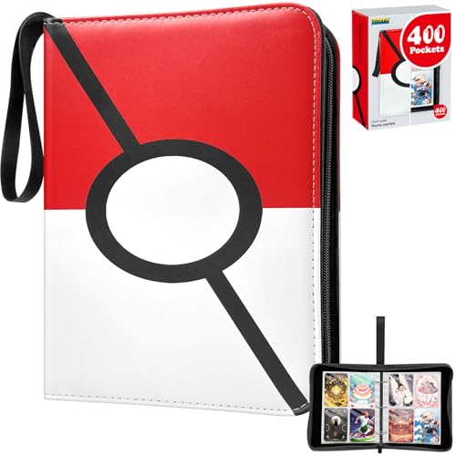 Sammelkarten Alben,Karten Sammelalbum,50 Seiten 400 Karten Kapazität Sammelalbum Karten Ordner Heft,Tragbarer Wasserdichter Kartenhalter,PU Leder Card Collection Sammelheft für kinder Jungen Mädchen Sammelkarten Alben,Karten Sammelalbum,50 Seiten 400 Karten Kapazität Sammelalbum Karten Ordner Heft,Tragbarer Wasserdichter Kartenhalter,PU Leder Card Collection Sammelheft für kinder Jungen Mädchen von TOYABI