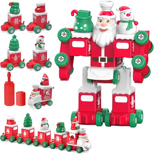 TOYABI Weihnachten Kinder Spielzeug, 5 in 2 Weihnachten Baum Socken Pullover Auto Switch and Go Weihnachtszug und Weihnachtsmann, Jungen und Mädchen ab 3 4 5 6 Jahre TOYABI Weihnachten Kinder Spielzeug, 5 in 2 Weihnachten Baum Socken Pullover Auto Switch and Go Weihnachtszug und Weihnachtsmann, Jungen und Mädchen ab 3 4 5 6 Jahre von TOYABI