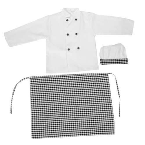 TOYANDONA Kochset Kinder Schürze Kinder Schule Junge 1 Satz Kochuniform Für Schürze Für Küchengeräte Für Kleinkinder Kinderschürzen Malen Schürze Jungs Bausatz Handschuhe Schneebesen Polyester von TOYANDONA