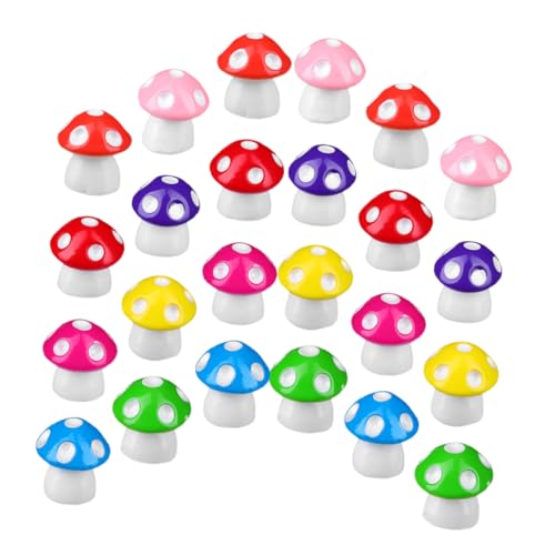 100 Stück Miniatur Pilz Mini Ornamente Mini Harz Nutztiere Miniatur Figur Miniatur Winzige Figur Mini Figuren Miniaturen Figur Harz Figuren TOYANDONA von TOYANDONA