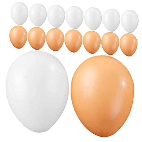 16 Stück Simulations Eier Requisiten Künstliche Eier Dekoration Für Den Stall Künstliche Hühnereier Doppelbehälter Brutapparate Plastik Ei Basteln Osterei Dekoratives TOYANDONA 16 Stück Simulations Eier Requisiten Künstliche Eier Dekoration Für Den Stall Künstliche Hühnereier Doppelbehälter Brutapparate Plastik Ei Basteln Osterei Dekoratives TOYANDONA von TOYANDONA