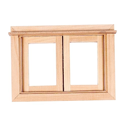 TOYANDONA Miniatur-fenstermodell Aus Holz Maßstab 112 Mini-hausdekoration Perfektes Handwerk von TOYANDONA