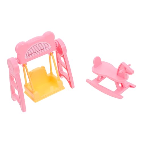 2 Sätze Miniature Dollhouse Furniture Rocking Chair Swing Horse Toy für Kreatives und Basteln Spielzeuge für DIY Projekte 2 Sätze Miniature Dollhouse Furniture Rocking Chair Swing Horse Toy für Kreatives und Basteln Spielzeuge für DIY Projekte von TOYANDONA