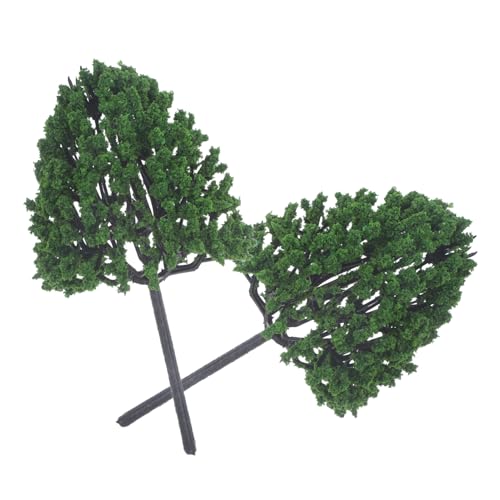 2 Stück Mikrolandschaft Pflanzenmodell Landschaftsbaummodelle Bäume Modelllandschaft Modelleisenbahnlandschaft Sandtisch Kunstbaum Minibäume Zum Basteln Mikrolandschaft TOYANDONA von TOYANDONA