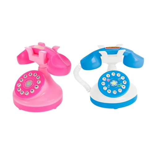 TOYANDONA 2 Stücke Kinder Pretend Spielen Telefon Lernen Pädagogisches Mini Telefon Simulation Spielzeug Für Kleinkinder von TOYANDONA