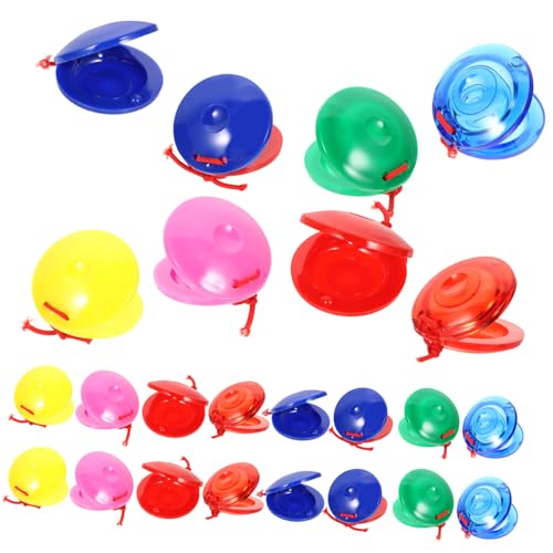 24Stücke Farbige Castaets für Pädagogisches Musikspielzeug Rhythmus und Kreativität für Zuhause und Unterwegs 24Stücke Farbige Castaets für Pädagogisches Musikspielzeug Rhythmus und Kreativität für Zuhause und Unterwegs von TOYANDONA