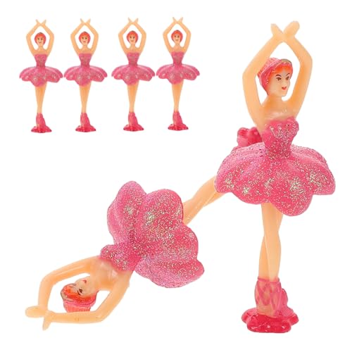 6 Stück Balletttänzerin Puppen Kuchentopper für Geburtstagsfeiern Tanzende Figur für Ballett Party und Dekoration 6 Stück Balletttänzerin Puppen Kuchentopper für Geburtstagsfeiern Tanzende Figur für Ballett Party und Dekoration von TOYANDONA