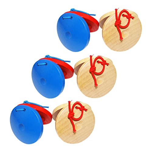 6st Musikalischer Sinn Kastagnetten Musikinstrumente Für Kastagnetten Für Kinderinstrumente Holz TOYANDONA 6st Musikalischer Sinn Kastagnetten Musikinstrumente Für Kastagnetten Für Kinderinstrumente Holz TOYANDONA von TOYANDONA