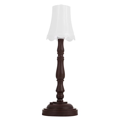 Puppenhausm?Bel Mini Tischlampe Stehlampe Stehleuchte LED Schreibtischlampe ?Bel Puppenstube Spielzeug für Fee Garten Zubeh?r Micro Landschaft Dekoration Puppenstube Lampe Led von TOYANDONA