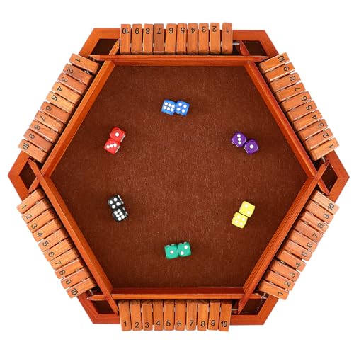 TOYANDONA 1–6 Spieler „Shut The Box“-Würfelspiel „Shut The Box“-Spiel Holzbrett Tisch-Mathe-Spiel „Close The Box“-Spiel Würfelbrettspiel Für Partys Heimversammlungen TOYANDONA 1–6 Spieler „Shut The Box“-Würfelspiel „Shut The Box“-Spiel Holzbrett Tisch-Mathe-Spiel „Close The Box“-Spiel Würfelbrettspiel Für Partys Heimversammlungen von TOYANDONA