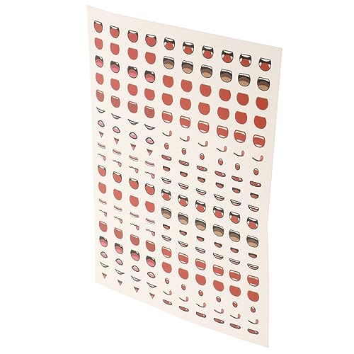 TOYANDONA 1 Blatt Mund Aufkleber Diabetischer Stift Große Spielsachen Plüschtiere Steinpulver Aufkleber Zum Stressabbau Desktop-Dekoration Kinderbedarf Maske Hirse Papier von TOYANDONA