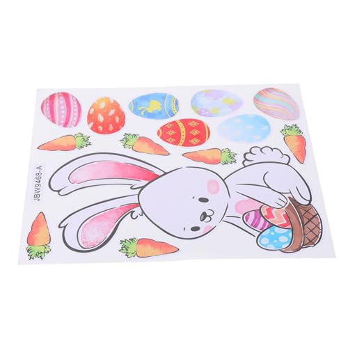 TOYANDONA Osterhasen-Eier-fensteraufkleber Entfernbare Wandaufkleber Für Jungen Und Mädchen 1 Blatt Osterspielzeug Osterset TOYANDONA Osterhasen-Eier-fensteraufkleber Entfernbare Wandaufkleber Für Jungen Und Mädchen 1 Blatt Osterspielzeug Osterset von TOYANDONA