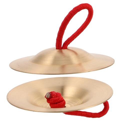 TOYANDONA Kupfer-handzimbeln Rhythmustraining Für Kinder Tanzzubehör Für Feiertagspartys Und Bauchtanz von TOYANDONA