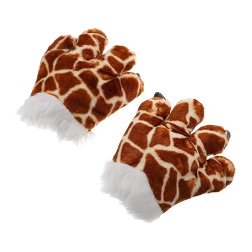 TOYANDONA Tierhandschuhe Für Kleinkinder Kinderkostümhandschuhe Giraffenpfotenhandschuhe Für Den Winter von TOYANDONA
