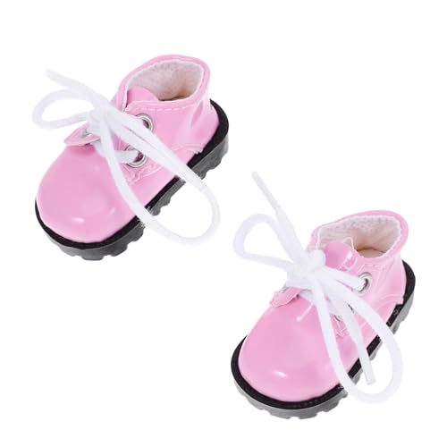 TOYANDONA 1 Paar Helle Lederschuhe Minipuppenschuhe von TOYANDONA